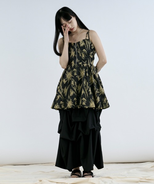 「Ezick」 フリルスカート FREE ブラック系その他 レディース_画像7