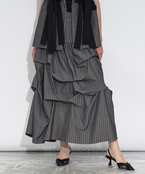 「Ezick」 フリルスカート FREE ブラック系その他 レディース_画像9