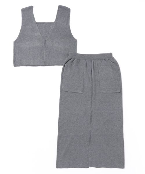 「DouDou」 セットアップ FREE チャコールグレー レディース_画像2