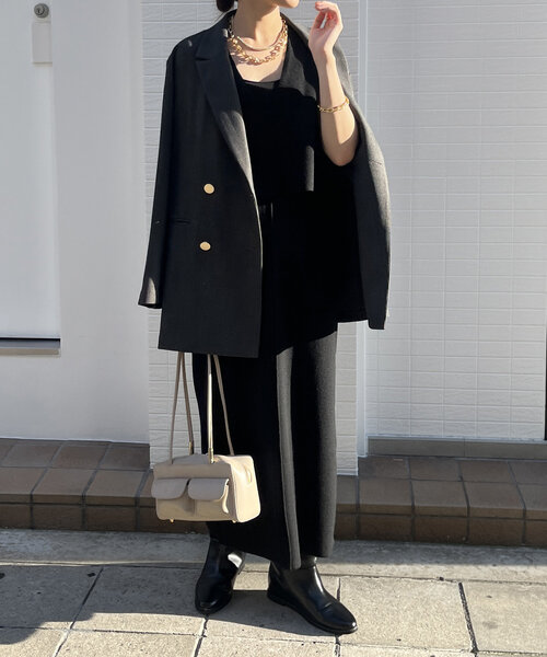 「DouDou」 セットアップ FREE チャコールグレー レディース_画像3