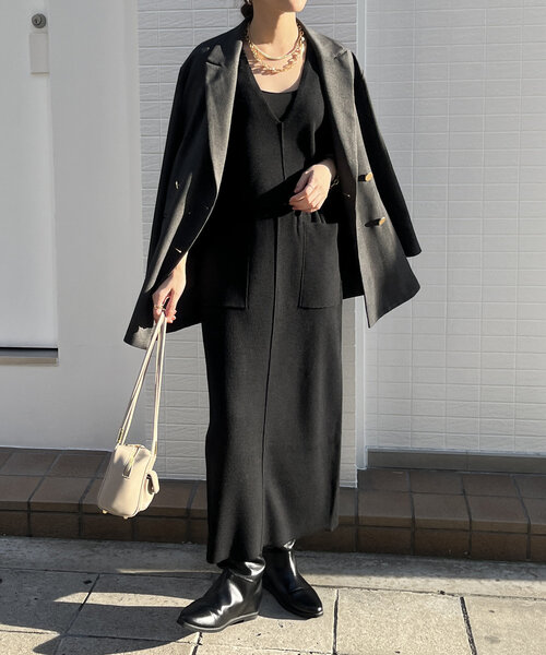 「DouDou」 セットアップ FREE チャコールグレー レディース_画像4