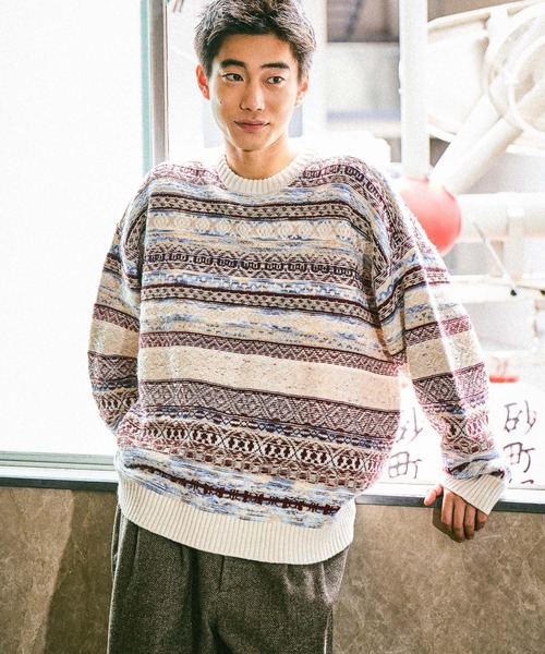 「niko and...」 長袖ニット LARGE ブラック レディース_画像2