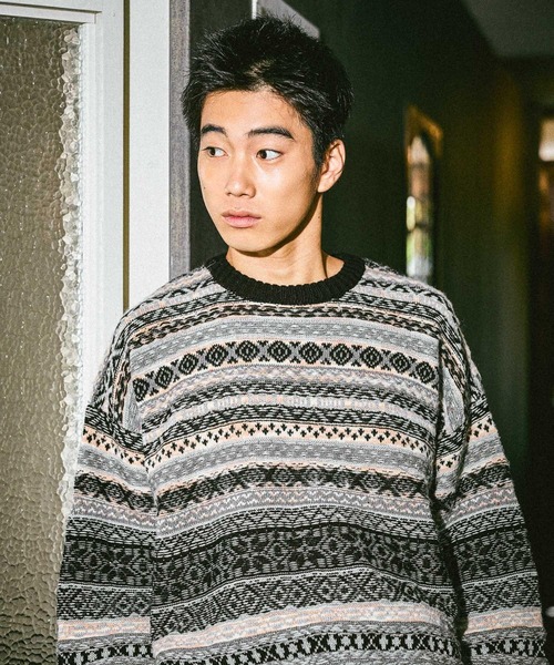 「niko and...」 長袖ニット LARGE ブラック レディース_画像4