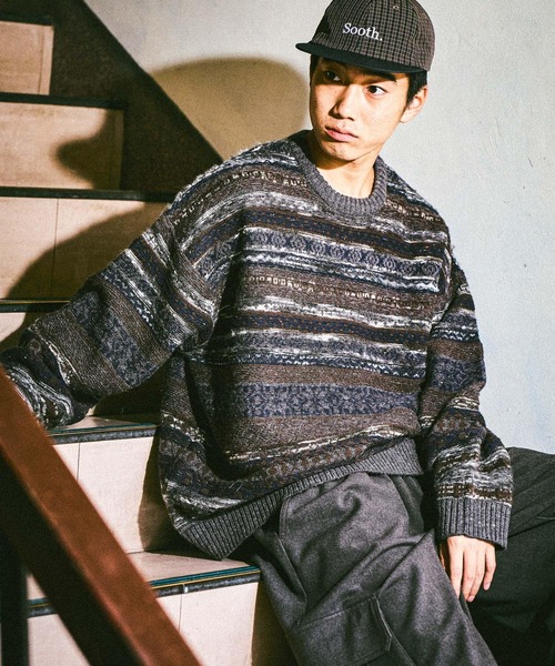 「niko and...」 長袖ニット LARGE ブラック レディース_画像10