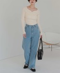 「titivate」 長袖ニット M ライトグ...の詳細画像1