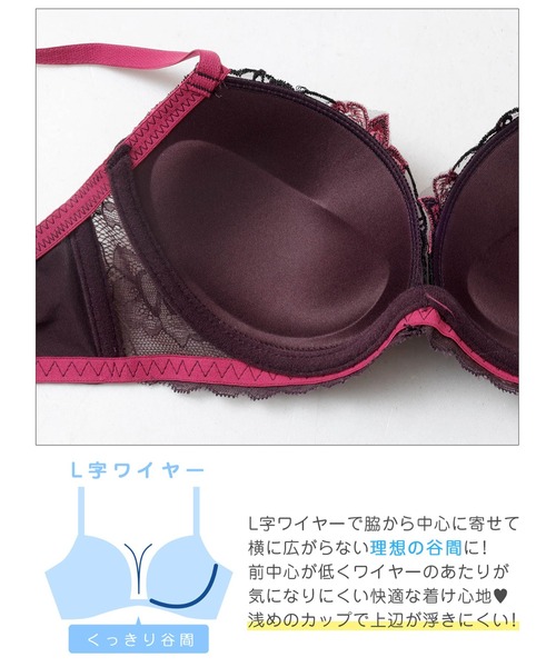 ブラジャー ショーツセット 「3点セット」エレガントロゼブラジャー
