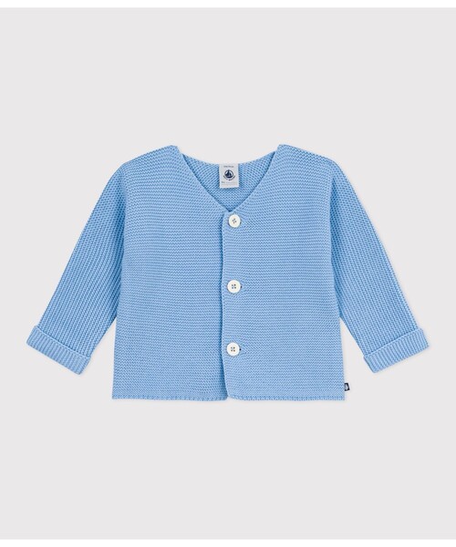 PETIT BATEAU（プチバトー） カーディガン ガーター編みニット