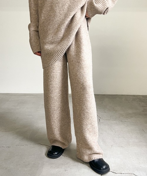 「select MOCA」 イージーパンツ FREE ベージュ レディース_画像3