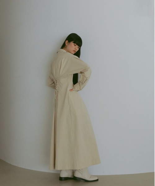 「CASA FLINE」 シャツワンピース FREE ネイビー レディースの画像