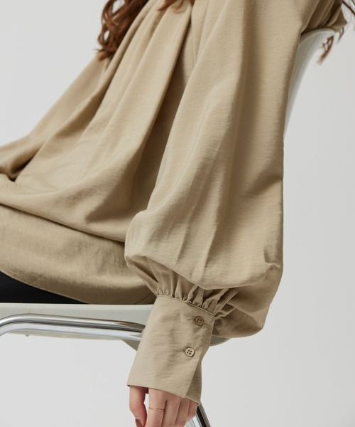 「BABYLONE」 長袖ブラウス フリー サンドベージュ レディース_画像7