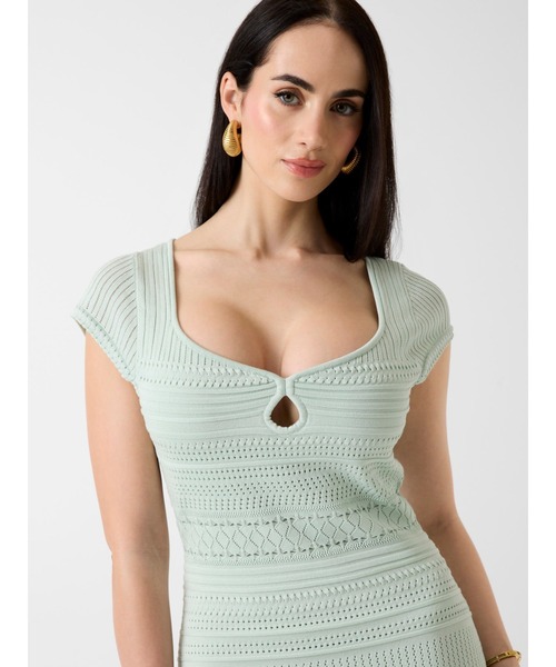 GUESS（ゲス） ワンピース 半袖 MICHELLE Sweater Dress ドレス