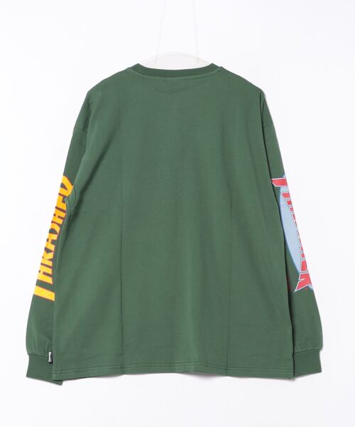 「THRASHER」 長袖Tシャツ MEDIUM グリーン系その他2 メンズ_画像2