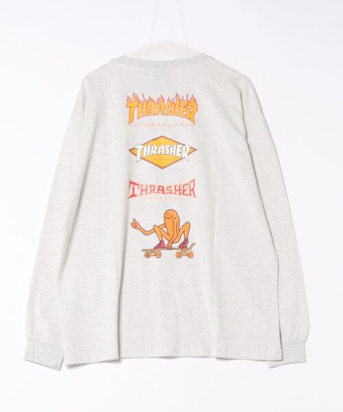 「THRASHER」 長袖Tシャツ MEDIUM グリーン系その他2 メンズ_画像8