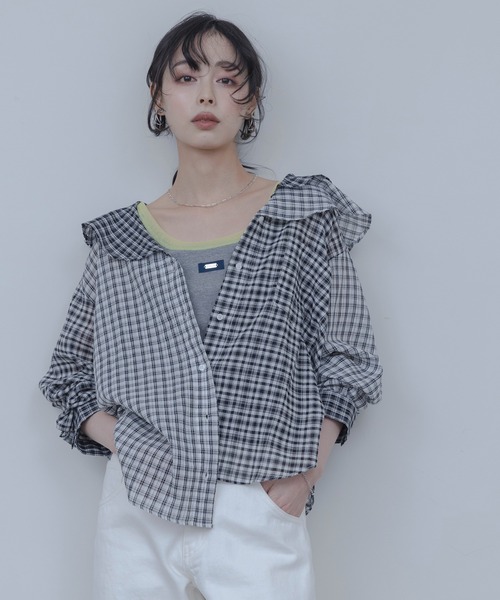 Eimee Law ❀ブラウス❀ 新品 Eimee Law（エイミーロウ） ブラウス シャツ レース刺繍テキストエン