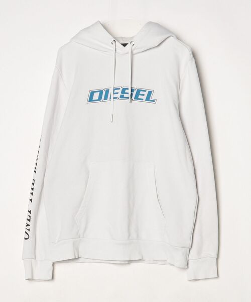 DIESEL パーカー ホワイト DIESEL（ディーゼル） プルオーバーパーカー L ホワイト メンズ