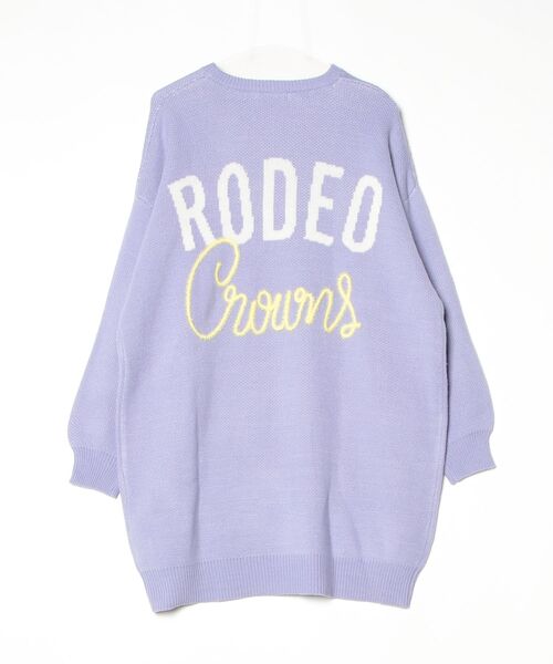 「Rodeo Crowns」 ワンポイントニットワンピース FREE パープル レディース_画像2