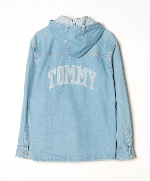 「TOMMY JEANS」 デニムジャケット SMALL ブルー メンズ_画像2