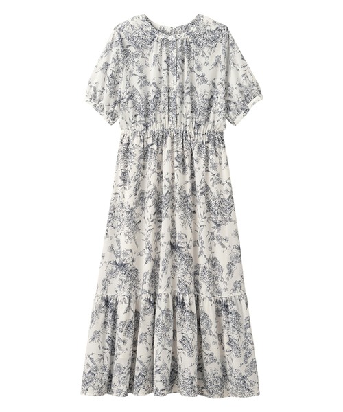 「alotta」 半袖ワンピース MEDIUM グレー レディース_画像4