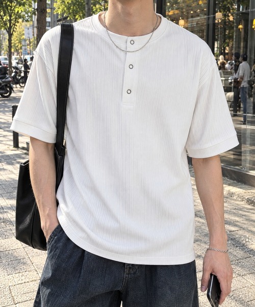 CIYOT ヘンリーネック tシャツ 「CIYOT」テレコリブ ヘンリーネック