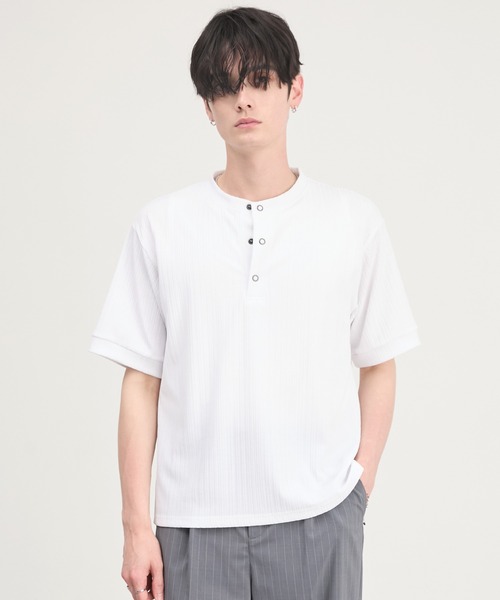 CIYOT ヘンリーネック tシャツ 「CIYOT」テレコリブ ヘンリーネック