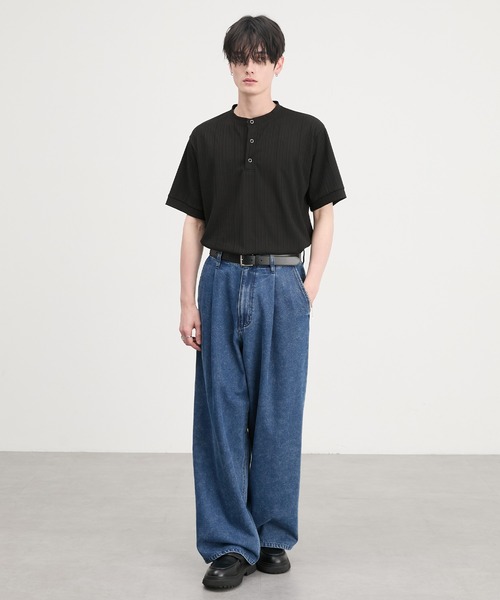 CIYOT ヘンリーネック tシャツ 「CIYOT」テレコリブ ヘンリーネック