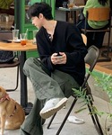 tシャツ 「NOWLE」ヘンリーネック ワッフ...の詳細画像4