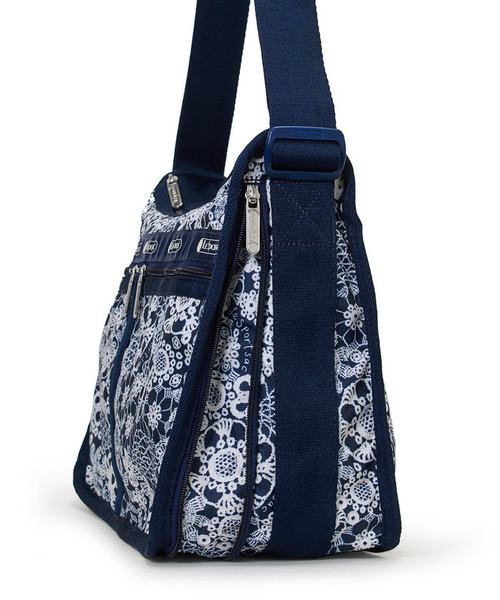 ショルダーバッグ バッグ DELUXE EVERYDAY BAG フローラルレースネイビー レディースの画像