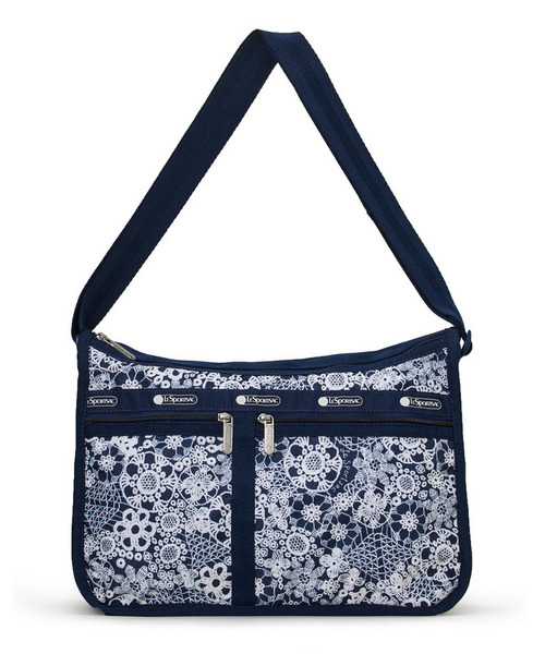 ショルダーバッグ バッグ DELUXE EVERYDAY BAG フローラルレースネイビー レディースの画像