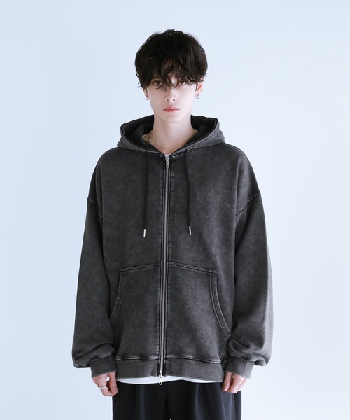 LILL（リル） ジップアップパーカー X-LARGE チャコール メンズ