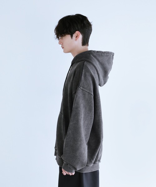 LILL（リル） ジップアップパーカー X-LARGE チャコール メンズ