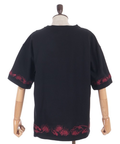 REZEN（リゼン） tシャツ 彼岸花刺繍半袖Tシャツ メンズ : ZOZOTOWN