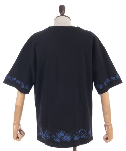 REZEN（リゼン） tシャツ 彼岸花刺繍半袖Tシャツ メンズ : ZOZOTOWN