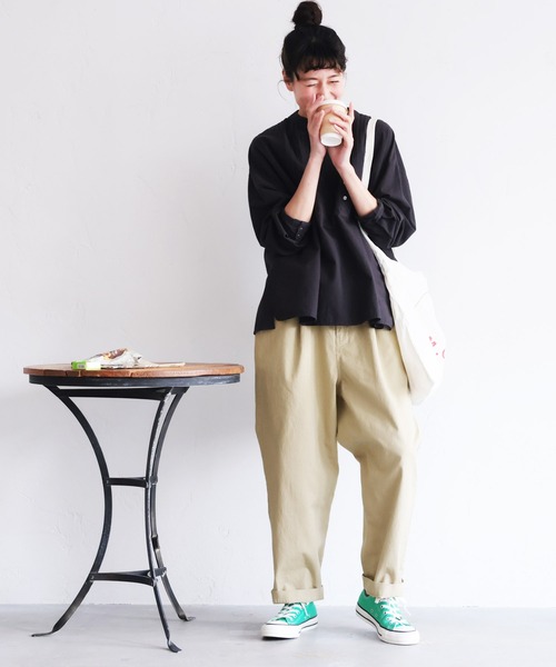 「soulberry」 チノパンツ 3L ブラック レディース_画像6