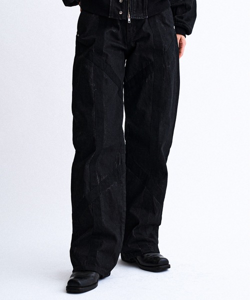 PHILTHEORY ジーンズ Weathered coating denim pants / ウェザード