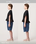 uvカット tシャツ チェック フリル Tシャ...の詳細画像5