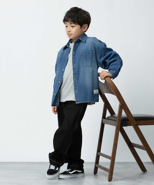 「MPS」 「KIDS」長袖シャツ 150 ライトインディゴブルー キッズ_画像3