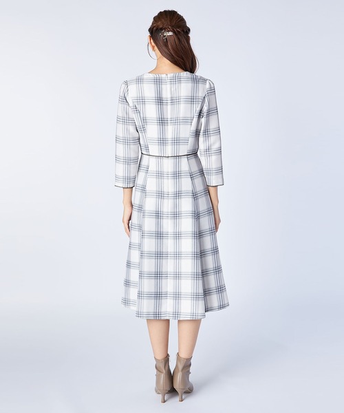 「LAISSE PASSE」 7分袖ワンピース MEDIUM スモークピンク レディース_画像7