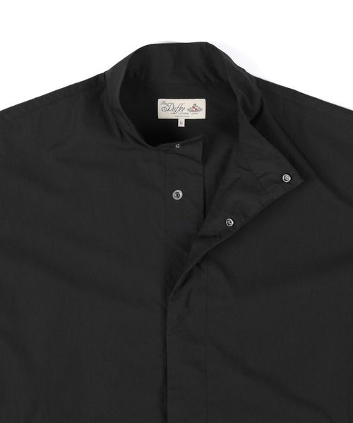 完売品 ★ 新品 ストフ 風景モッズシャツコート 黒 M 日本製 個性的 長袖 The DUFFER of ST.GEORGE（ザダファーオブセントジョージ） ミリタリー