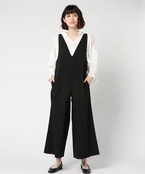 サロペット オーバーオール 【２点セット】通勤にも使える！ブラウス×２ＷＡＹサロペットセット | GeeRA | 09