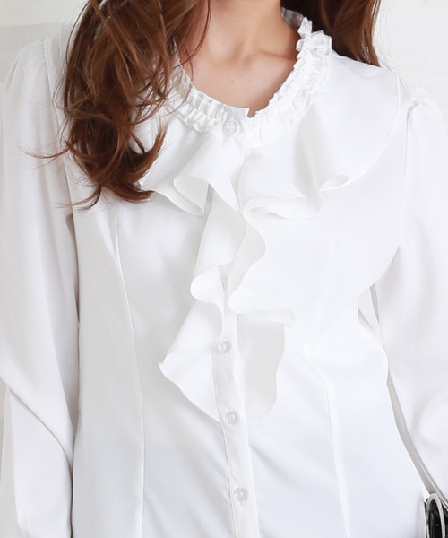 Lace Ladies（レースレディース） ブラウス シャツ クルーネック長袖
