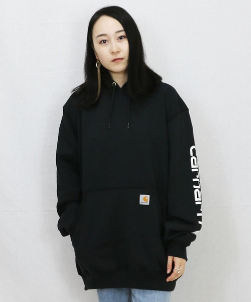 Carhartt パーカー carhartt／SLEEVE LOGO HOODED メンズ