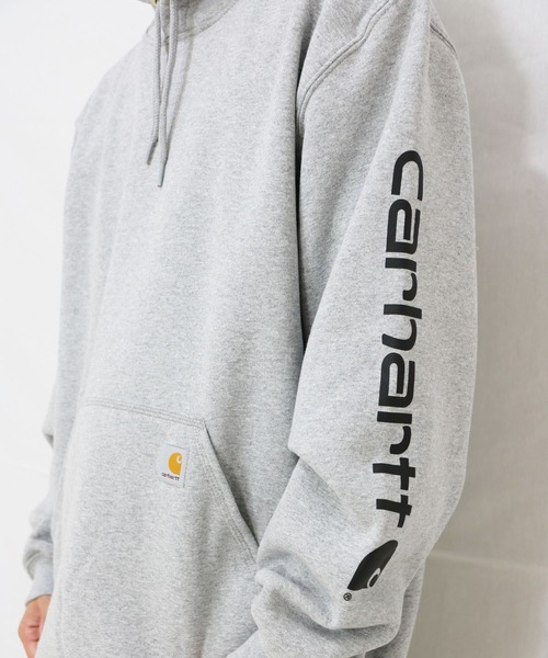 パーカー 「Carhartt」SLEEVE LOGO HOODED レディース メンズ Carhartt パーカー 「Carhartt」SLEEVE LOGO HOODED レディース