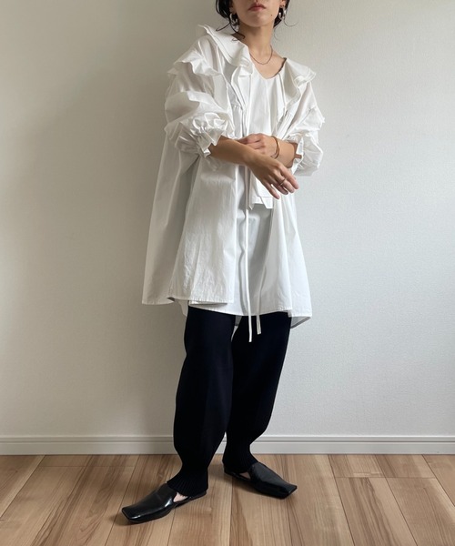 wee9s（ウィークス） ローファー square toe flat shoes / スクエア