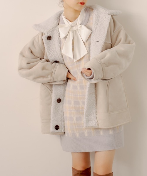 ができます コート Paypayモール店 通販 Paypayモール ムートンコート リバーシブルムートンショート