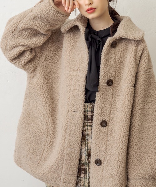 ができます コート Paypayモール店 通販 Paypayモール ムートンコート リバーシブルムートンショート