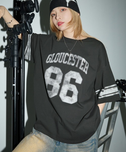 Anchor Smith tシャツ オーバーサイズ カレッジデザイン半袖T
