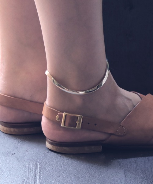 アンクレット 「YArKA/ヤーカ」plate＆chain ankle bangle 「zym3」/プレート＆チェーン足用バングル レディース メンズの画像