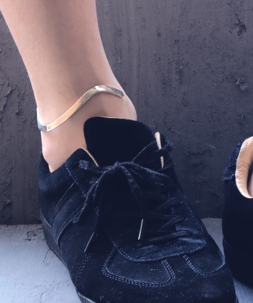 アンクレット 「YArKA/ヤーカ」plate＆chain ankle bangle 「zym3」/プレート＆チェーン足用バングル レディース メンズの画像