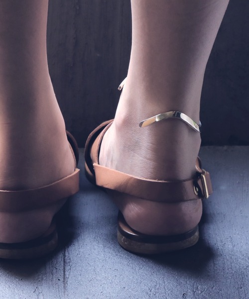 アンクレット 「YArKA/ヤーカ」plate＆chain ankle bangle 「zym3」/プレート＆チェーン足用バングル レディース メンズの画像