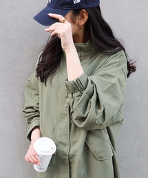 andme モッズコート コート スタンドカラーモッズコート